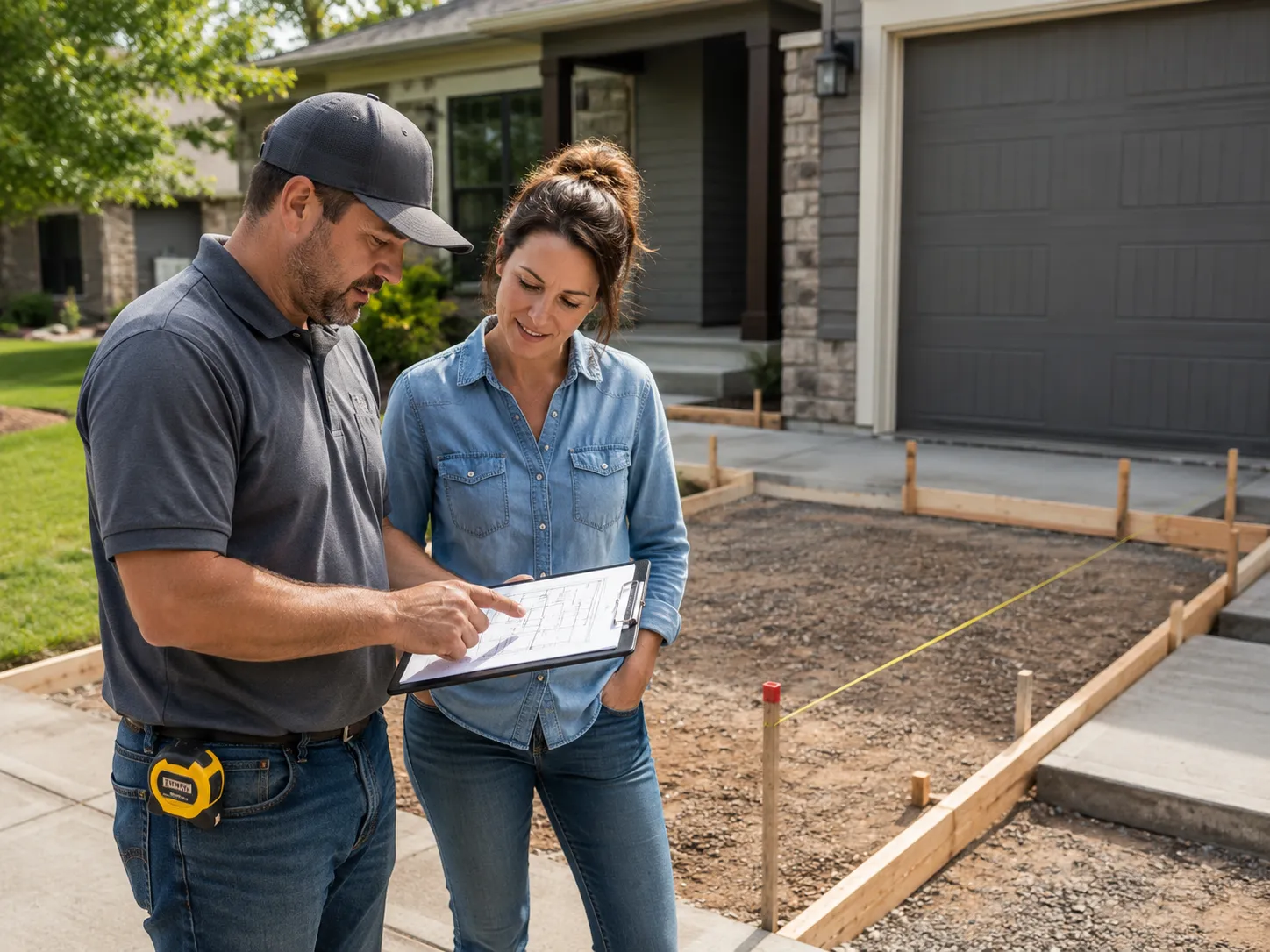 A clear four-step concrete project process