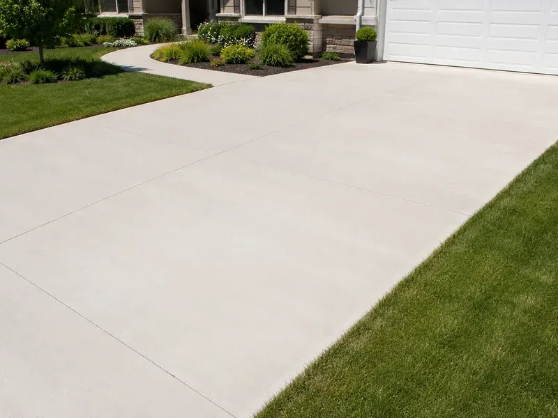 New residential concrete installation