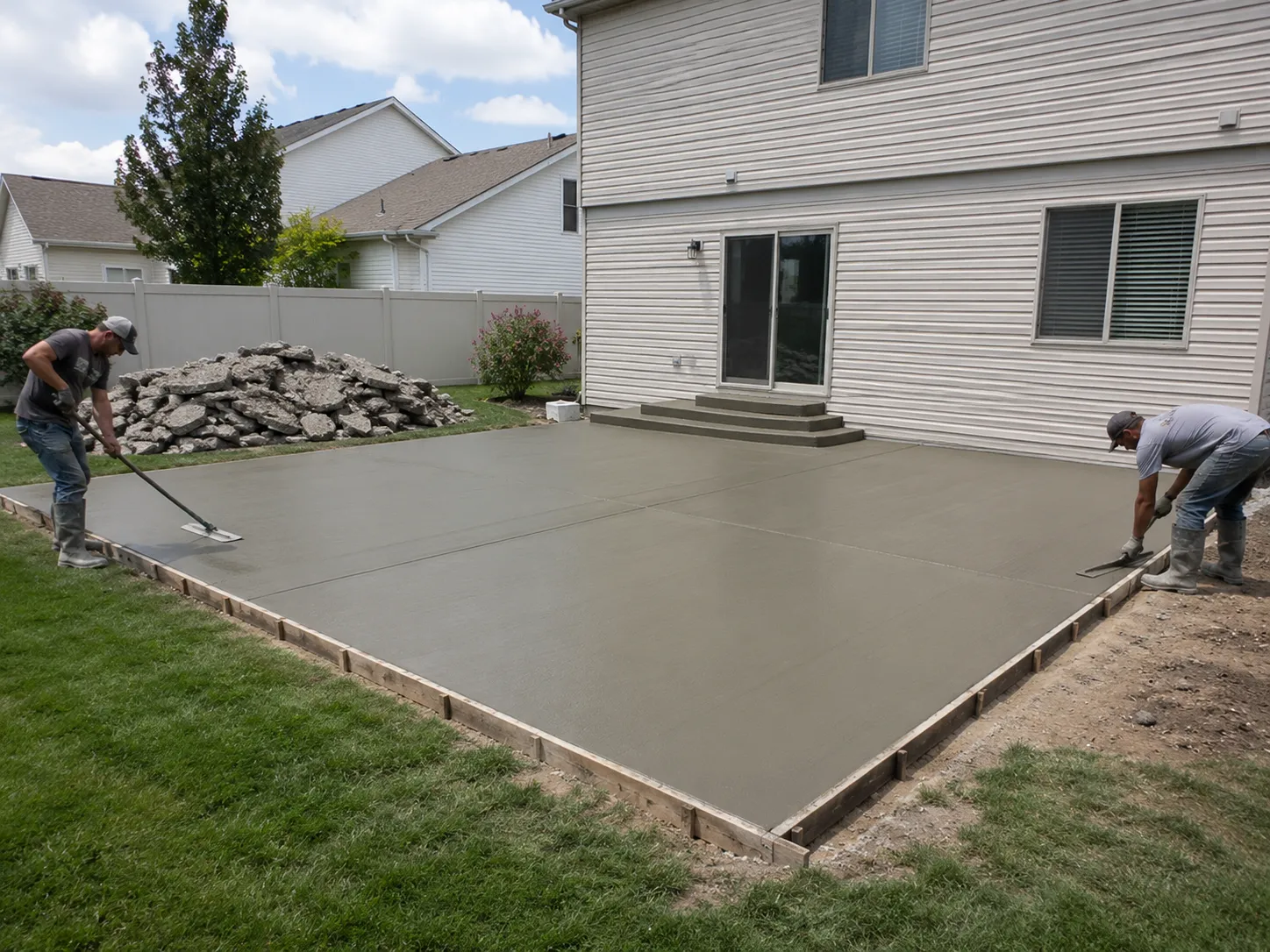 Concrete patio replacement overview