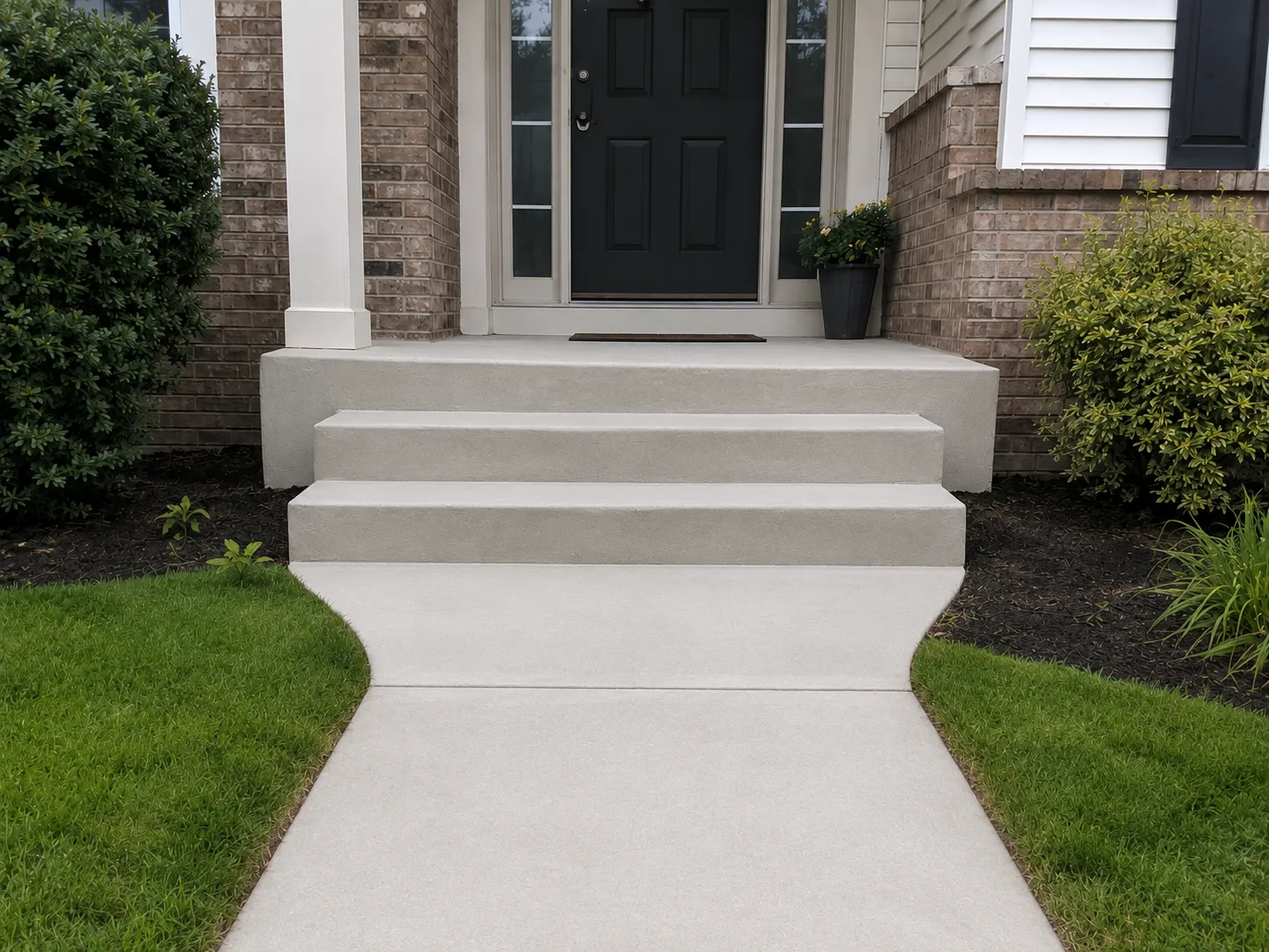 Concrete steps after work